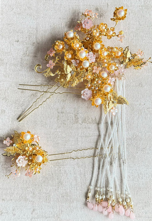 Freshwater pearls Hairpin Set